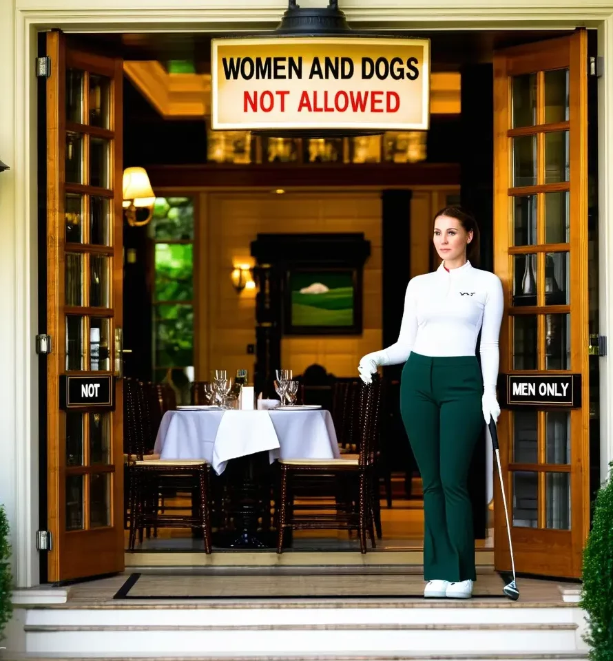 Women and Dogs not allowed at The Santaluz Club
